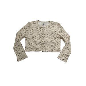Cou Cou The Crop Cardi in English Rose Pointelle